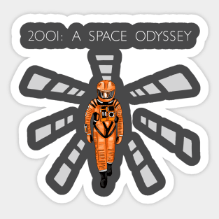 2001 - A Space Odyssey Illustration with Title Sticker